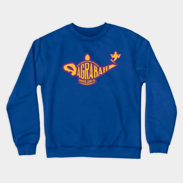 Agrabah Magical Lamp Company Crewneck Sweatshirt by DeepDiveThreads